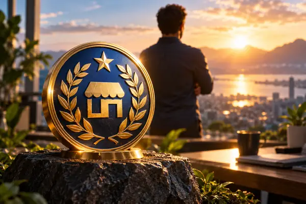 Badge de reconnaissance Small Business Leader